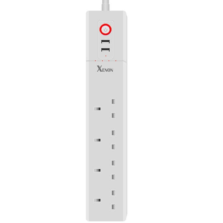 2 x USB Ports + 4 x UK Plug Jack WiFi Remote Control Smart Power Socket Works with Alexa & Google...