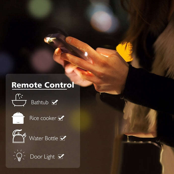 10A Smart WiFi Mini Plug APP Remote Control Timing Check Power Usage Smart Socket Works with Alex...