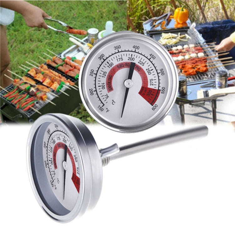 Stainless Steel Oven Thermometers BBQ Smoker Pit Grill Bimetallic Thermometer Temp Gauge Cooking ...
