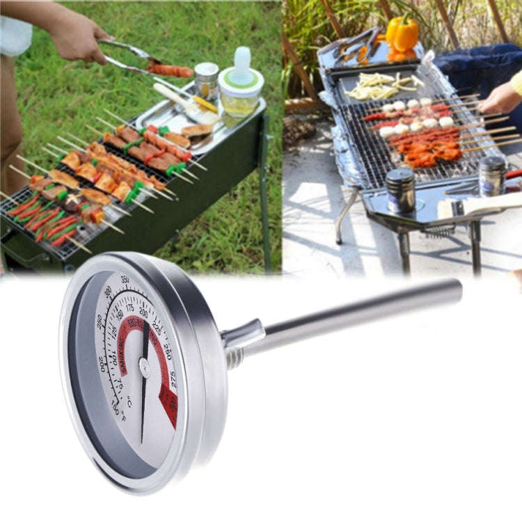 Stainless Steel Oven Thermometers BBQ Smoker Pit Grill Bimetallic Thermometer Temp Gauge Cooking ...