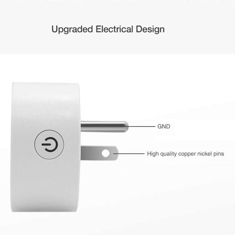 SA-003 10A Mini WiFi Plug Timing Smart Socket Works with Alexa & Google Home, AC 100-240V, US Plug