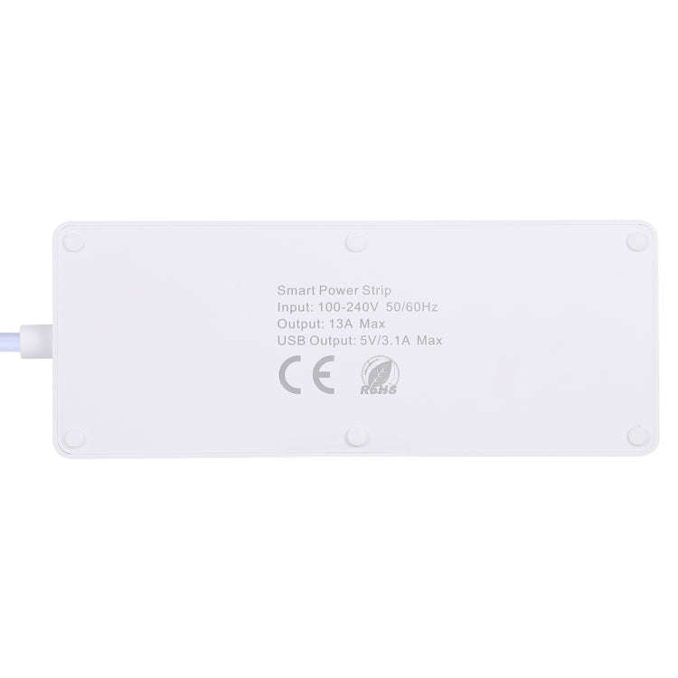 4 x USB Ports + 4 x UK Plug Jack 13A Max Output WiFi Remote Control Smart Power Socket Works with...