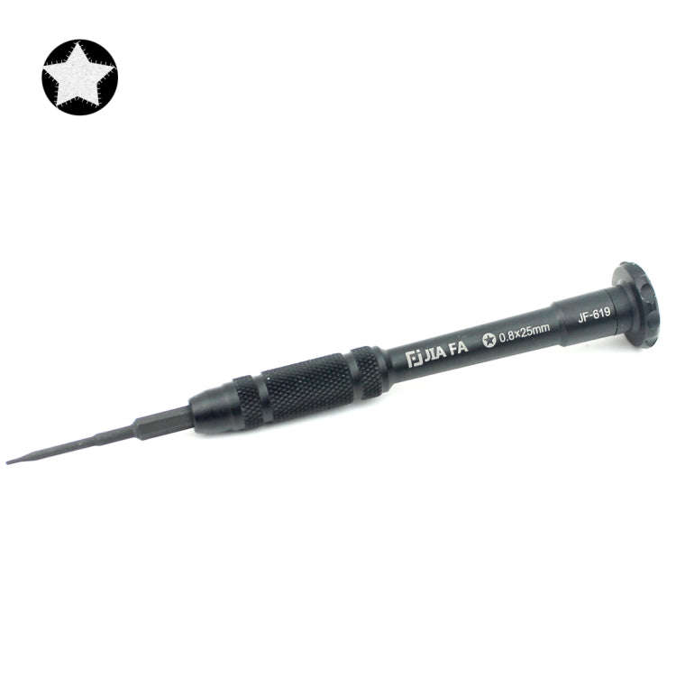 JIAFA JF-619-0.8 Pentalobe 0.8 x 30mm Screwdriver for iPhone Charging Port Screws(Black)