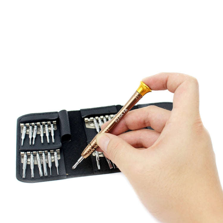 JIAFA JF-8129 24 in 1 Professional Multi-functional Screwdriver Set with Carrying Bag(Gold)