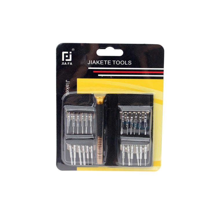 JIAFA JF-8129 24 in 1 Professional Multi-functional Screwdriver Set with Carrying Bag(Gold)