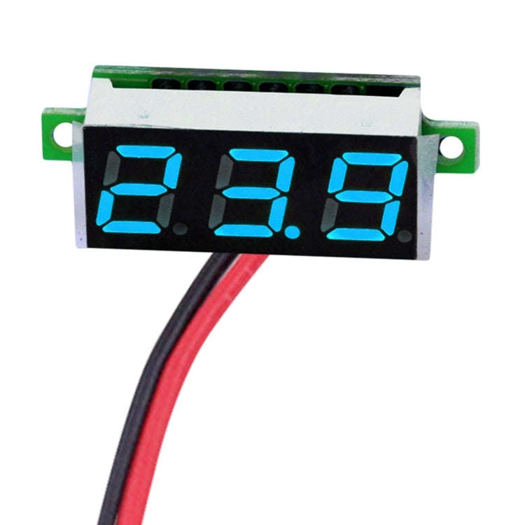 10 PCS 0.36 inch 2 Wires Digital Voltage Meter, Color Light Display, Measure Voltage: DC 2.5-30V ...
