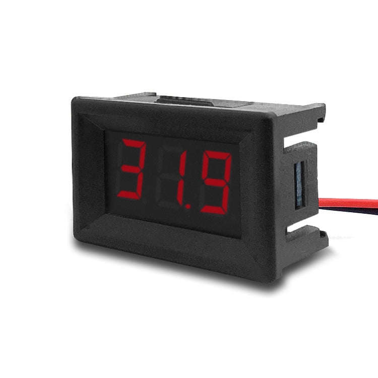 10 PCS 0.36 inch 2 Wires Digital Voltage Meter with Shell, Color Light Display, Measure Voltage: ...