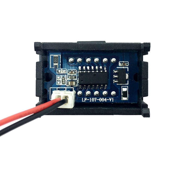 10 PCS 0.36 inch 2 Wires Digital Voltage Meter with Shell, Color Light Display, Measure Voltage: ...