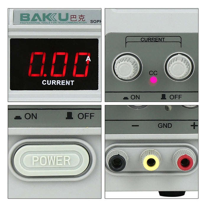BAKU BK-305D 220V Switching Multi-Function Variable DC LED Uninterrupted Power Supply Repair Volt...