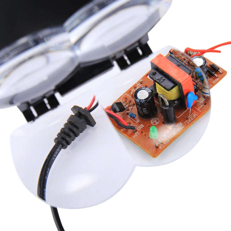 Multi-function Adjustable Maintenance Dentistry Reading Head Magnifier with 2 LED Light & 4 Lense...