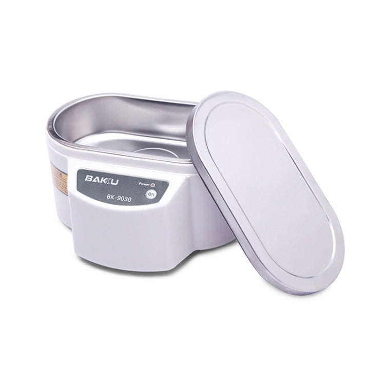 BAKU BK-9030 30W 0.8L LCD Display Ultrasonic Cleaner, AC 110V, US Plug(White)