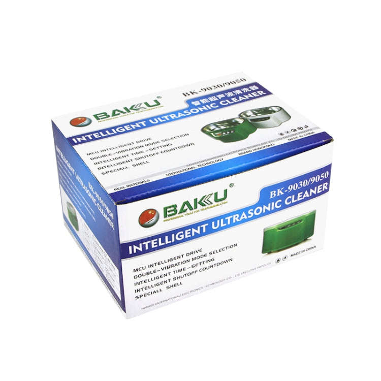 BAKU BK-9030 30W 0.8L LCD Display Ultrasonic Cleaner, AC 220V, EU Plug(Green)
