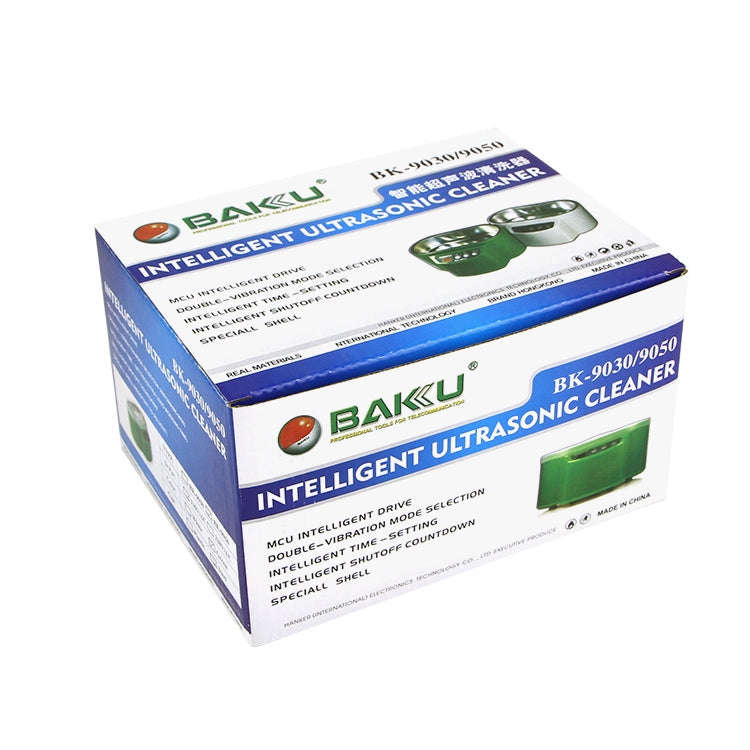 BAKU BK-9050 30W / 50W Adjustable 0.6L LCD Display Ultrasonic Cleaner, AC 110V(Green)