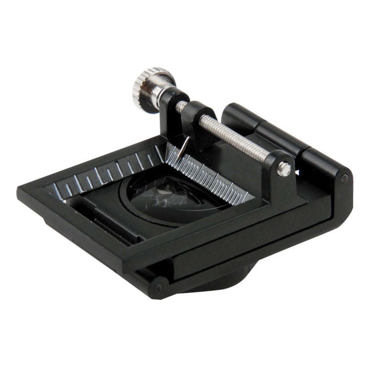 Mini Desk Style 10x Magnification Loupe Metal Antique Magnifier(Black)