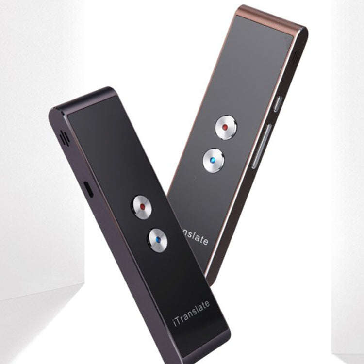 T8 Handheld Pocket Smart Voice Translator Real Time Speech Translation Translator with Dual Mic, ...