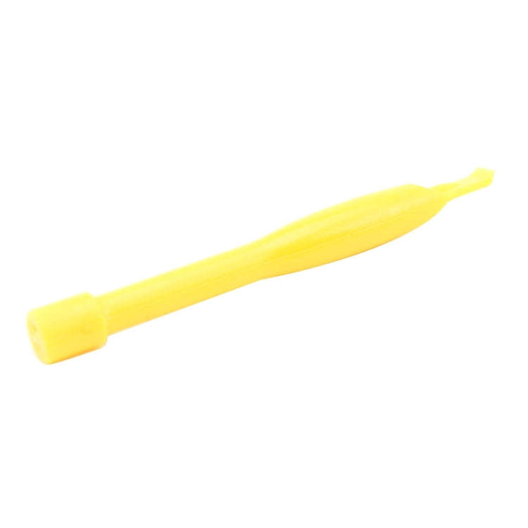 10 PCS Mobile Phone Repair Tool Spudgers (5 PCS Round + 5 PCS Square)(Yellow)