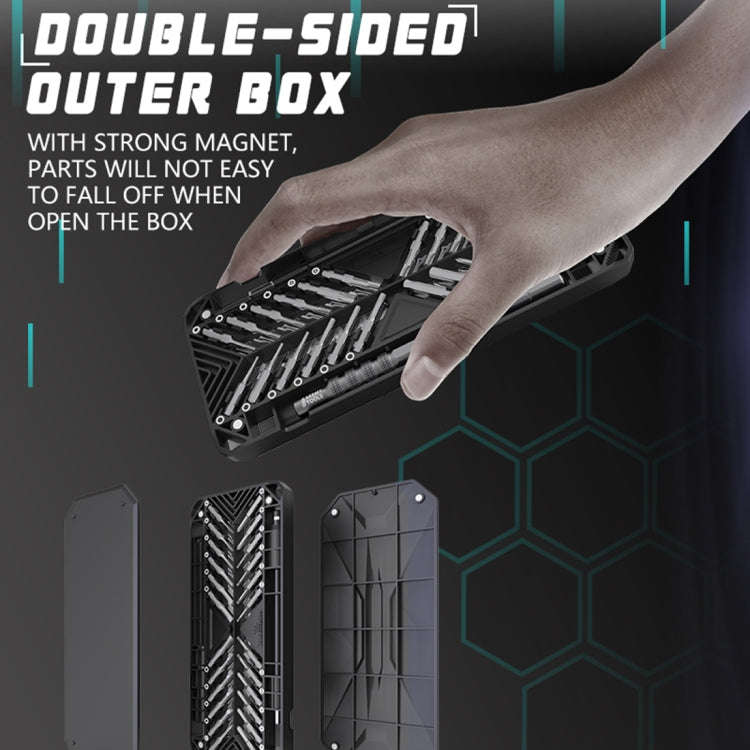 JAKEMY JM-8175 50 in 1 Double-sided Outer Box Multifunctional and Precision Screwdriver Tool Set