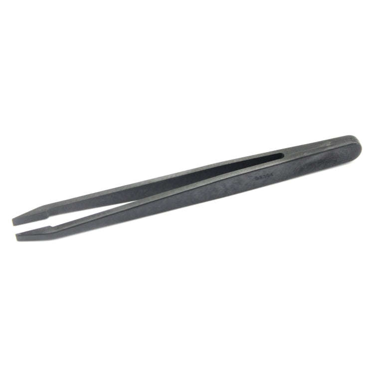 JF-S13 Anti-static Carbon Fiber Straight Tip Tweezers(Black)