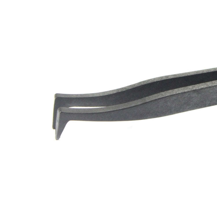 JF-S16 Anti-static Carbon Fiber Curved Tip Tweezers(Black)