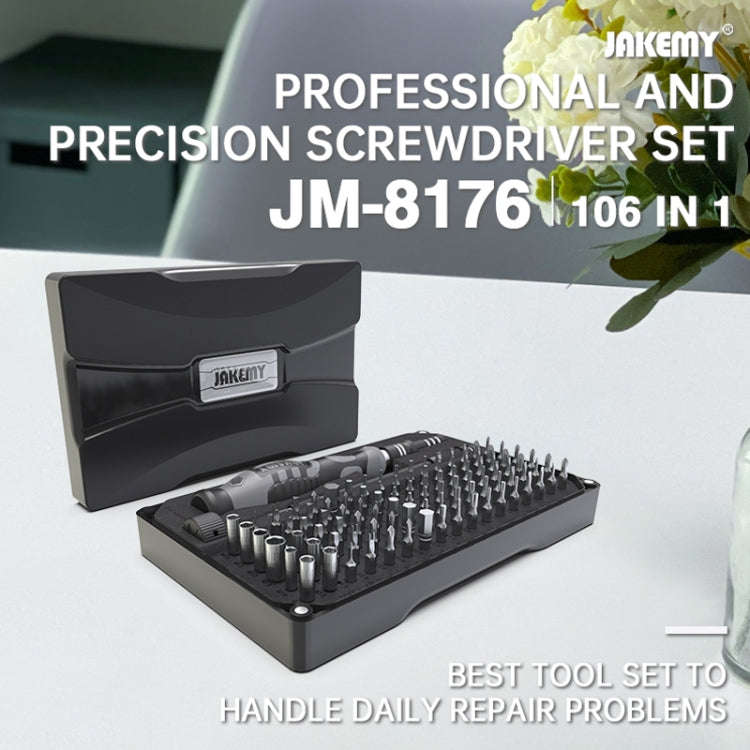 JAKEMY JM-8176 106 in 1 Watch Mobile Phone Disassembly and Repair Tool Kit