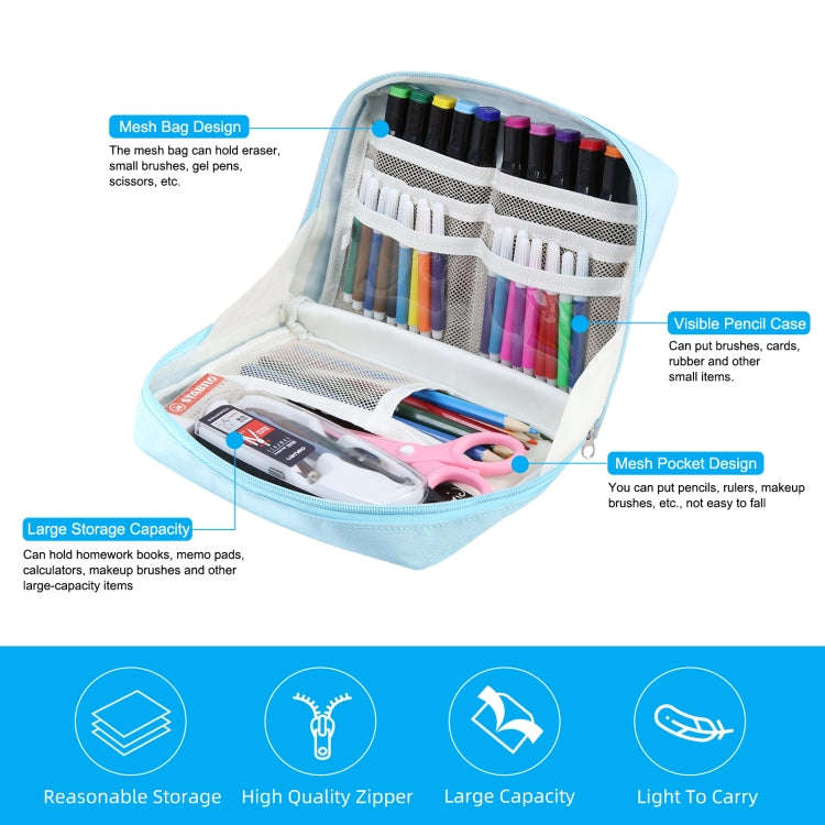 FunAdd Large-capacity Pencil Case Storage Organizer Ant ClothCosmetic Bag, Size: 230 x 170 x 75mm...