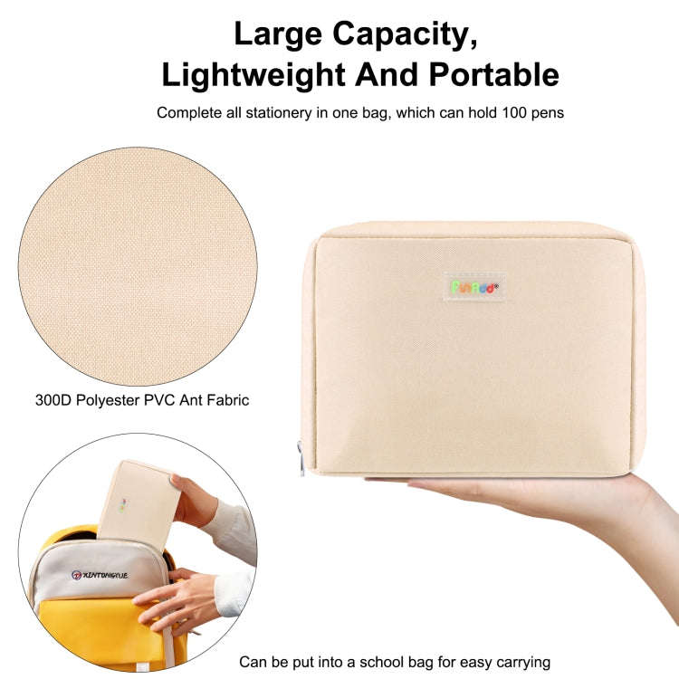 FunAdd Large-capacity Pencil Case Storage Organizer Ant Cloth Cosmetic Bag, Size: 230 x 170 x 75m...