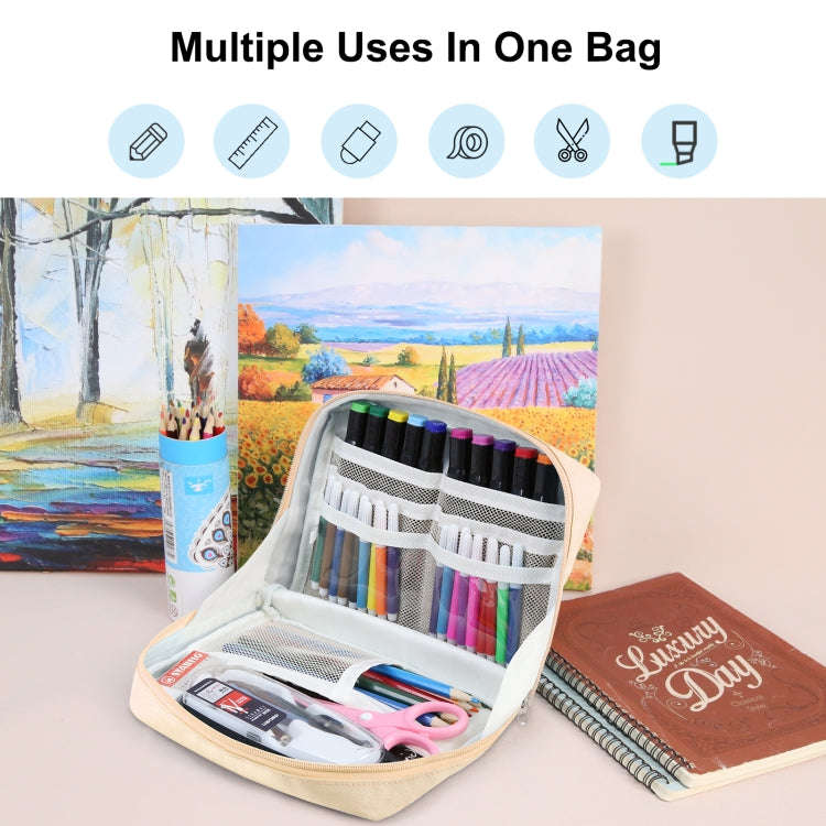 FunAdd Large-capacity Pencil Case Storage Organizer Ant Cloth Cosmetic Bag, Size: 230 x 170 x 75m...