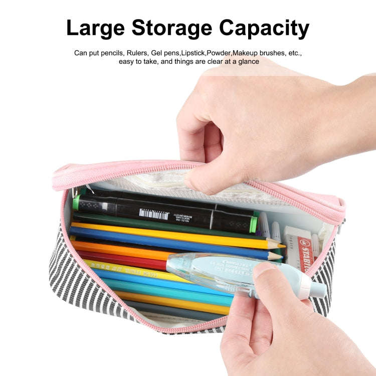 FunAdd Pencil Case Cosmetic Storage Organizer Ant Cloth Glasses Bag, Size: 230 x 110 x 70mm (Pink)