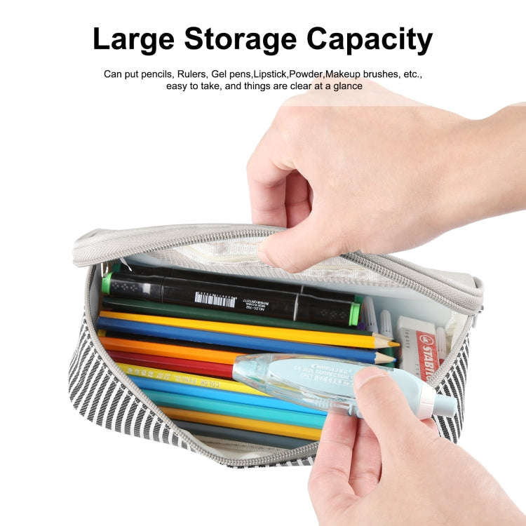 FunAdd Pencil Case Cosmetic Storage Organizer Ant Cloth Glasses Bag, Size: 230 x 110 x 70mm (Grey)
