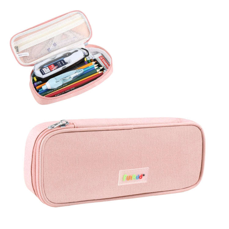 FunAdd Pencil Case Cosmetic Storage Ant Cloth Organizer Bag, Size: 235 x 105 x 50mm (Pink)
