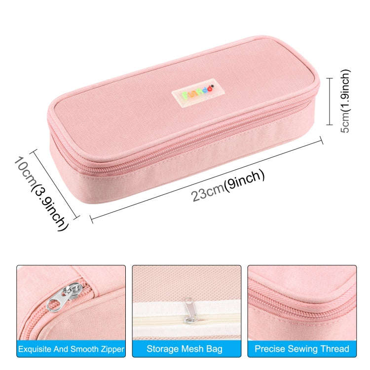 FunAdd Pencil Case Cosmetic Storage Ant Cloth Organizer Bag, Size: 235 x 105 x 50mm (Pink)
