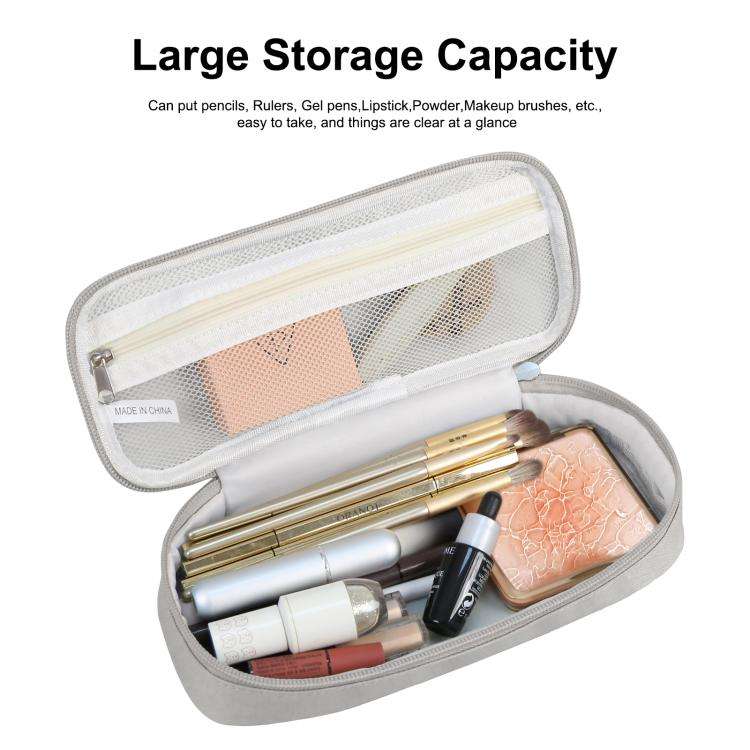 FunAdd Pencil Case Cosmetic Storage Ant Cloth Organizer Bag, Size: 235 x 105 x 50mm (Grey)