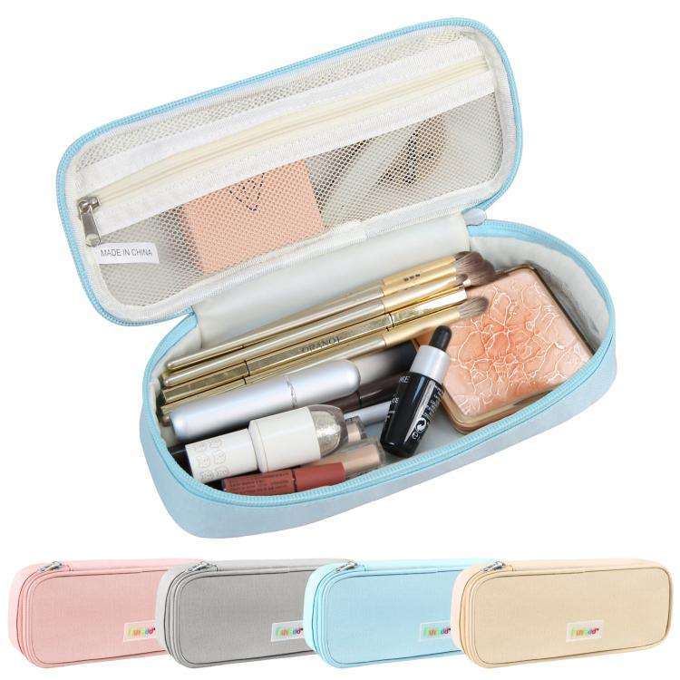 FunAdd Pencil Case Cosmetic Storage Ant Cloth Organizer Bag, Size: 235 x 105 x 50mm (Apricot)