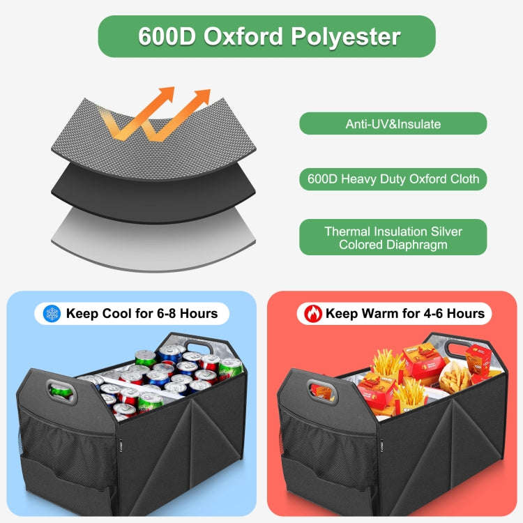 FunAdd Foldable Storage Fresh Box Vehicle Trunk Organizer Bag Transportation Fresh-keeping Box (B...