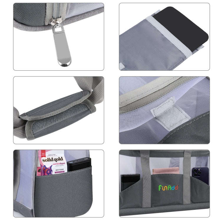 FUNADD Portable Breathable Pet Bag Outdoor Shoulder Tote Bag (Grey)
