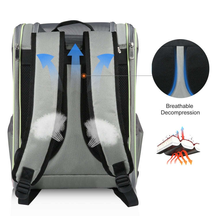 FUNADD Fold Breathable Pet Backpack Outdoor Shoulders Cat Bag(Yellow)