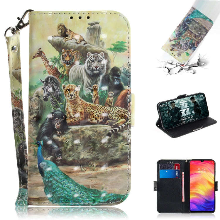 3D Coloured Drawing Horizontal Flip Leather Case with Holder & Card Slots & Wallet For Huawei P30...