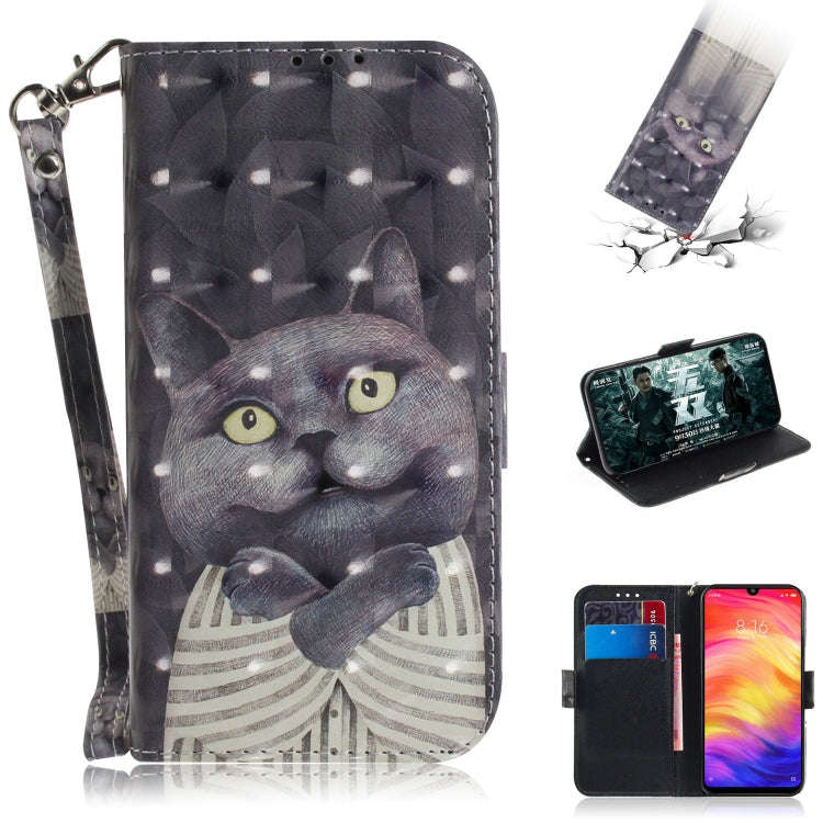 3D Coloured Drawing Horizontal Flip Leather Case with Holder & Card Slots & Wallet For Huawei P30...