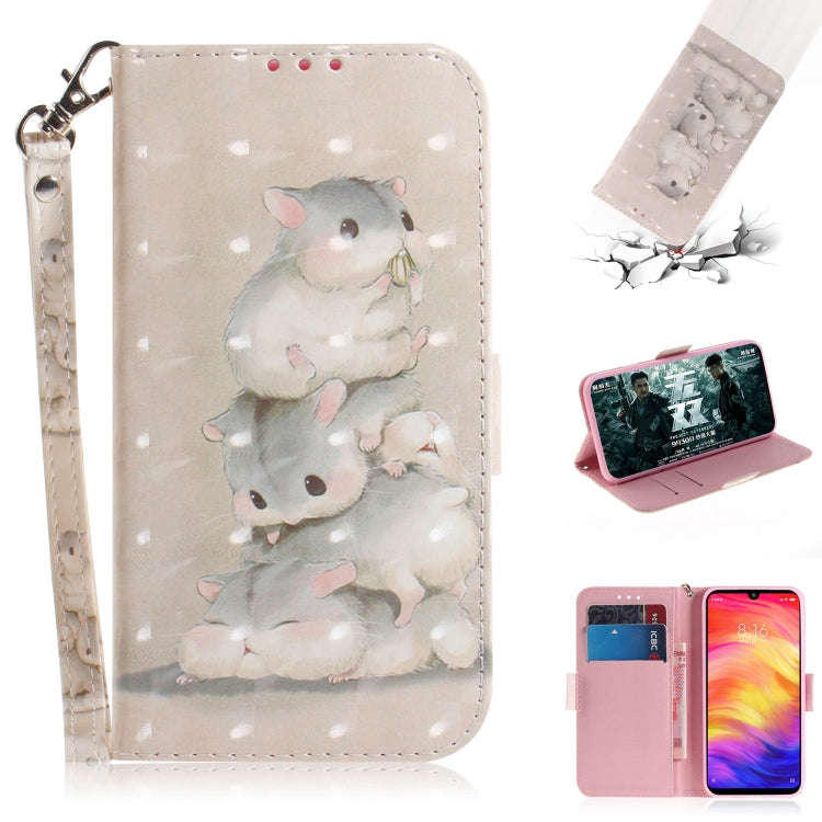 3D Coloured Drawing Horizontal Flip Leather Case with Holder & Card Slots & Wallet For Huawei P30...