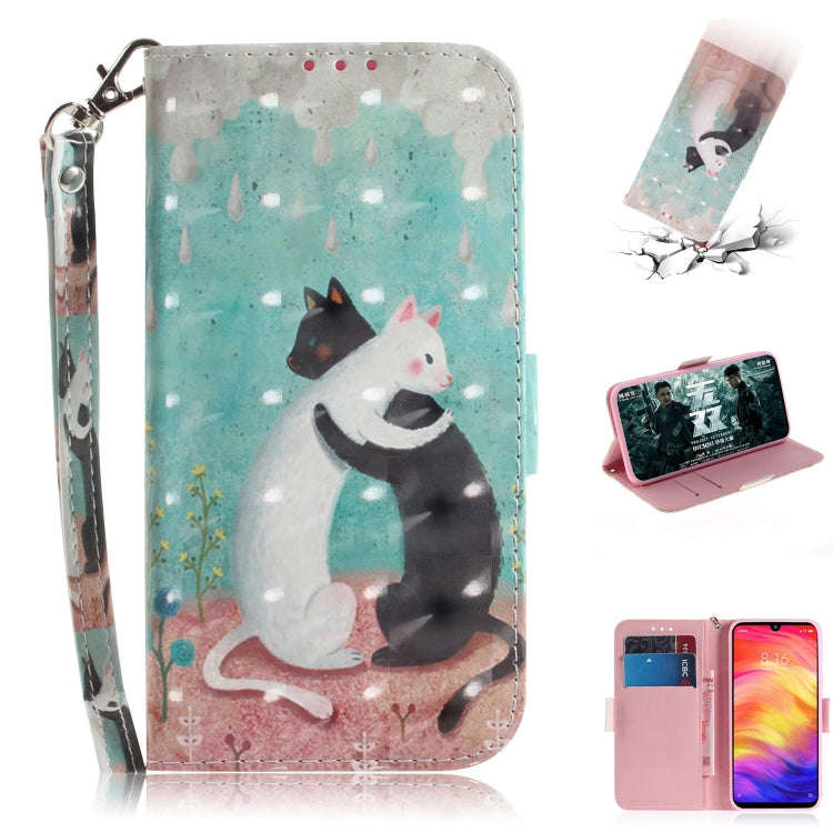 3D Coloured Drawing Horizontal Flip Leather Case with Holder & Card Slots & Wallet For Huawei P30...