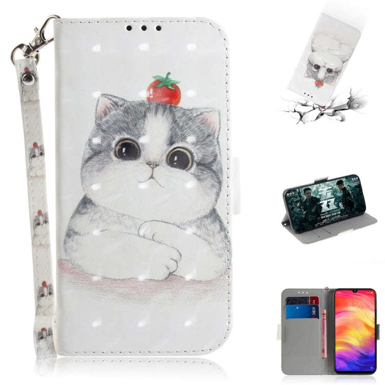 3D Coloured Drawing Horizontal Flip Leather Case with Holder & Card Slots & Wallet For Huawei P30...