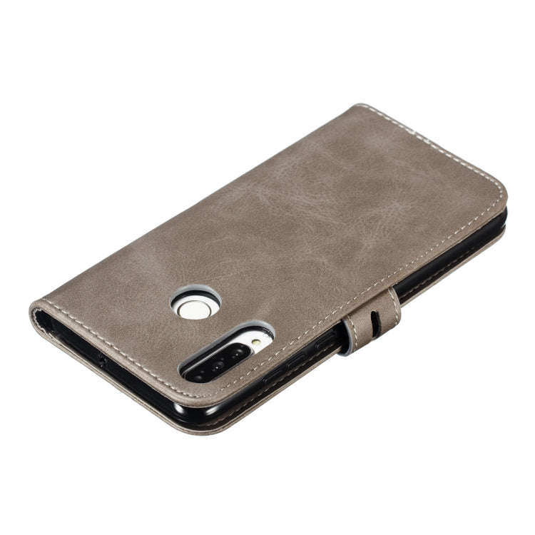Leather Protective Case For Huawei P30 Lite(Gray)