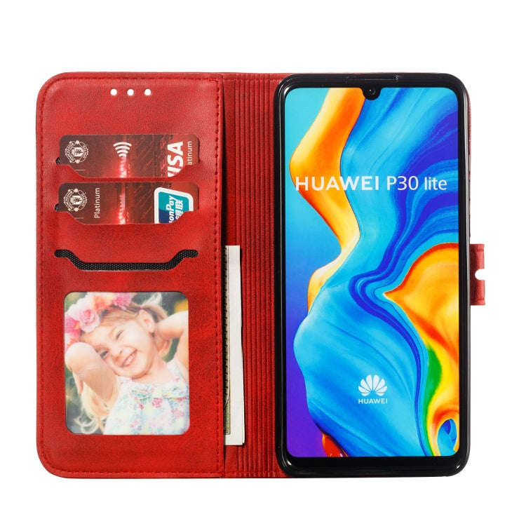 Leather Protective Case For Huawei P30 Lite(Red)