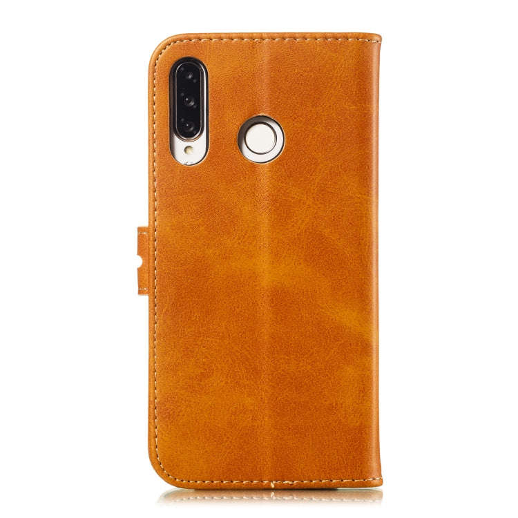 Leather Protective Case For Huawei P30 Lite(Yellow)