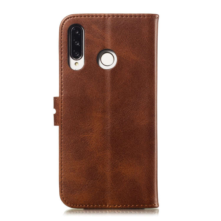 Leather Protective Case For Huawei P30 Lite(Brown)