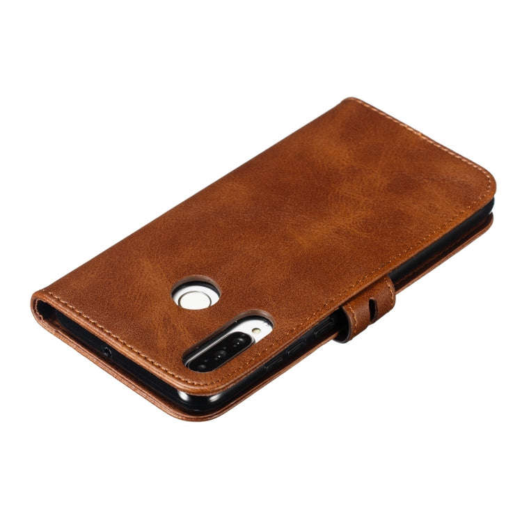 Leather Protective Case For Huawei P30 Lite(Brown)
