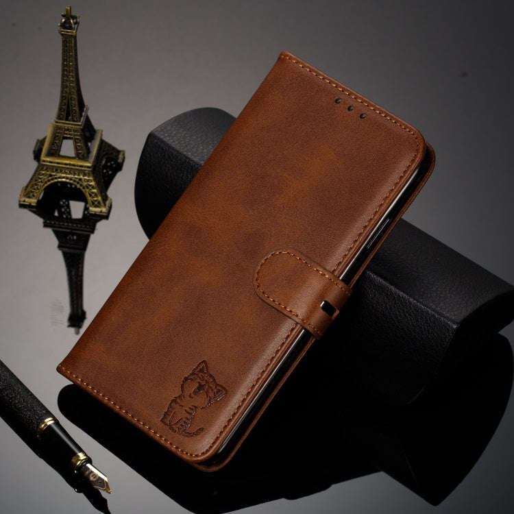 Leather Protective Case For Huawei P30 Lite(Brown)