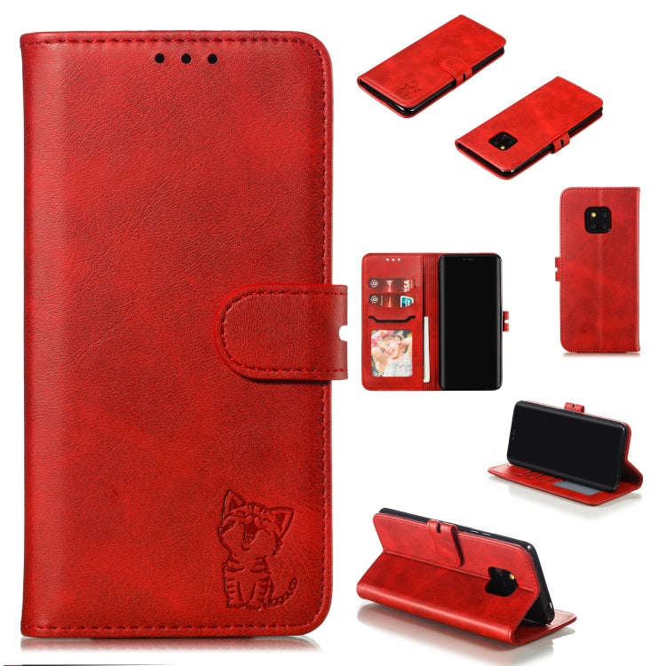 Leather Protective Case For Huawei Mate 20 Pro(Red)