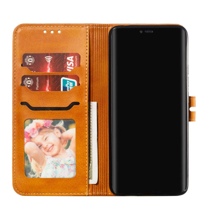 Leather Protective Case For Huawei Mate 20 Pro(Yellow)