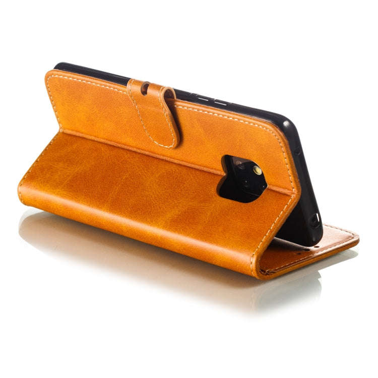 Leather Protective Case For Huawei Mate 20 Pro(Yellow)